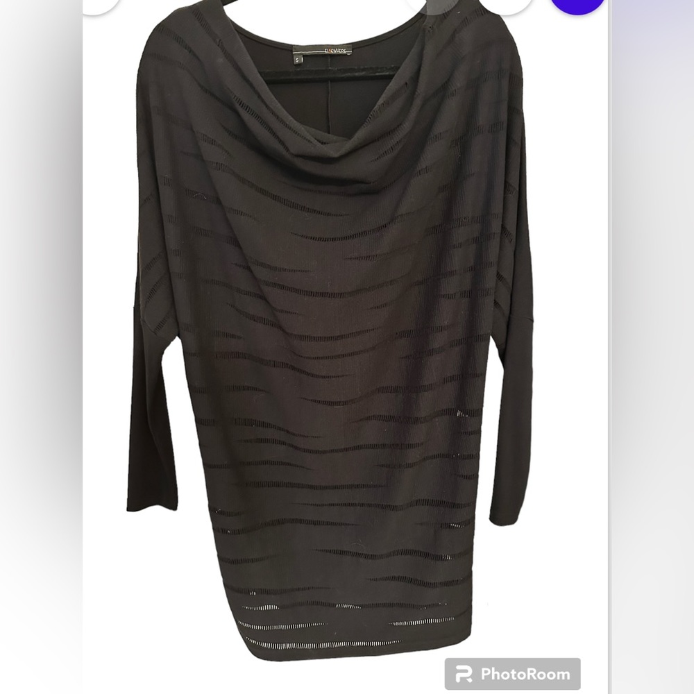 Elsewhere Dress, Black, long sleeve, pull on  style, size S